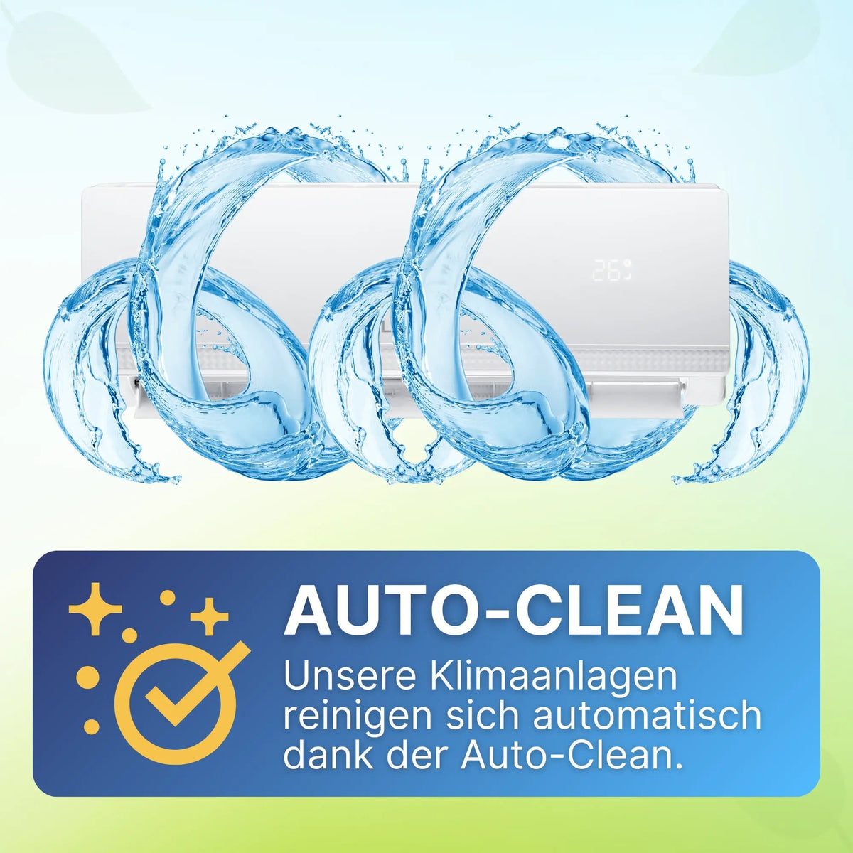 Sollero Split Klimaanlage 3,5 kW zum Kühlen und Heizen Quick Connect Set – energiesparend von Sollero