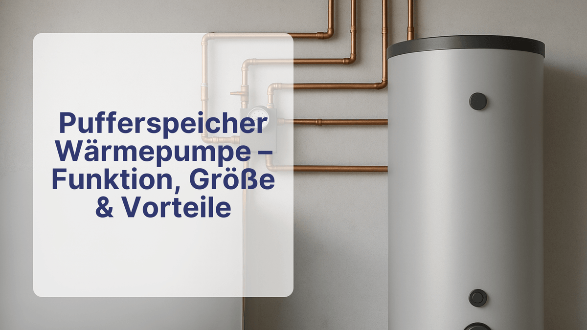 Pufferspeicher Wärmepumpe – Funktion, Größe & Vorteile | Sollero - Sollero
