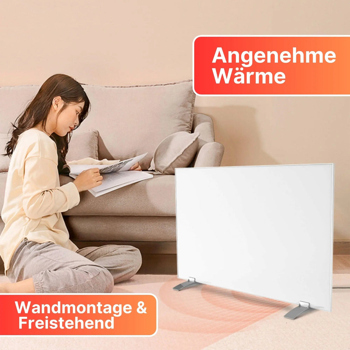Sollero Infrarotheizung 450W bis 1200W – energiesparend von Sollero