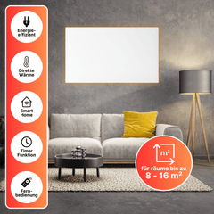 Sollero Infrarotheizung 600W mit smarter Steuerung – energiesparend von Sollero